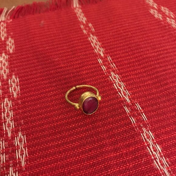 Ottoman Hands Siena Ruby Cocktail Ring - Picture 2 of 6